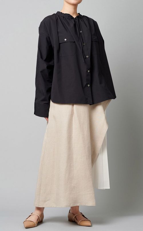 コットンオーバーサイズシャツ