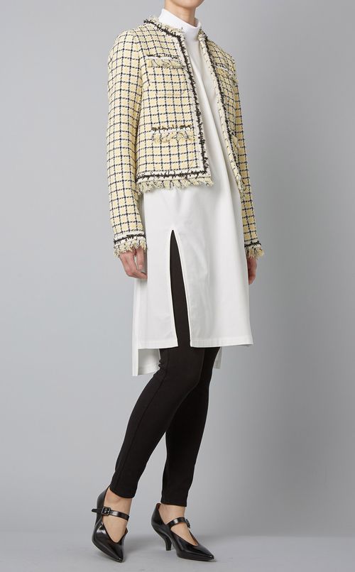 リラックススリットロングカットソー