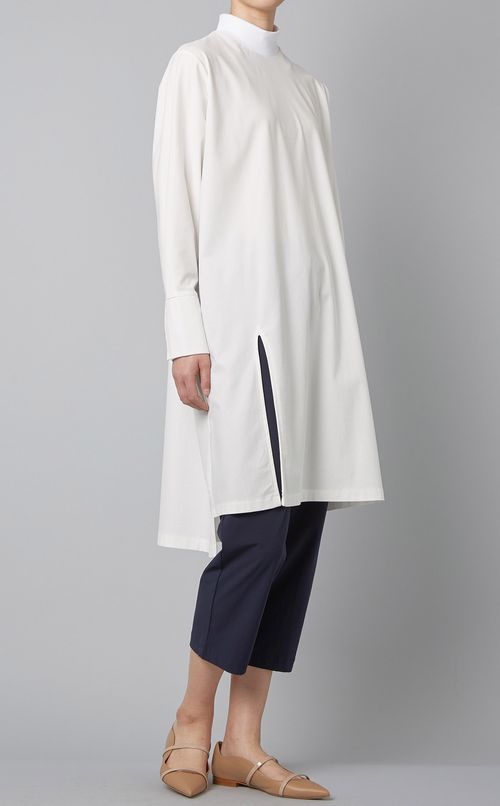 リラックススリットロングカットソー