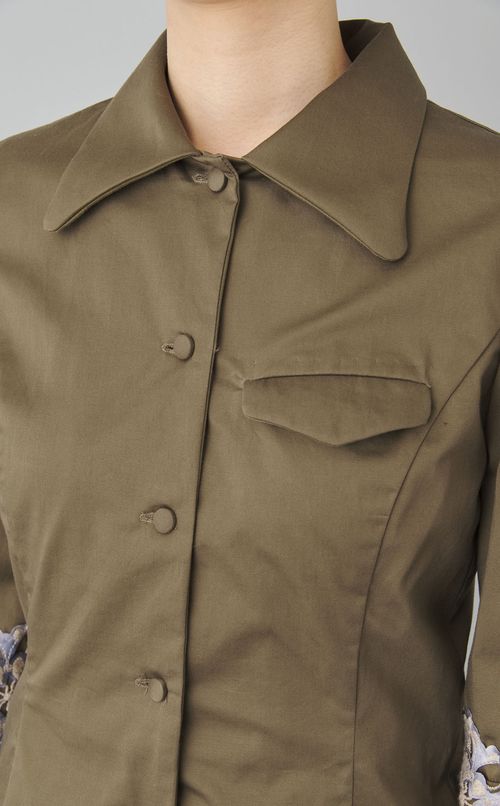 【roop】レーススリーブブラウス