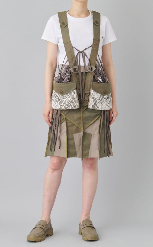 【roop】パッチワークスカート・フラワー