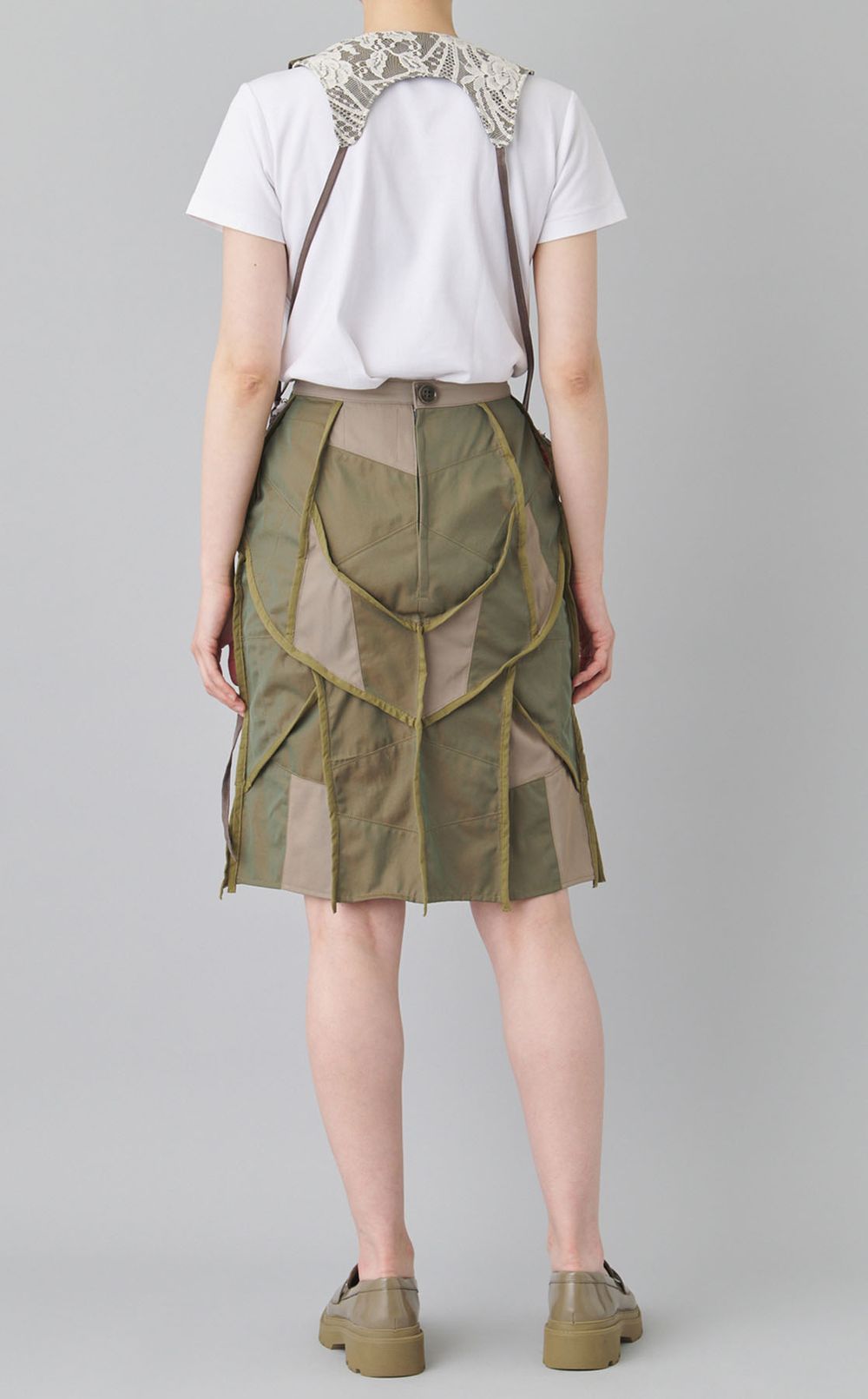 【roop】パッチワークスカート・フラワー