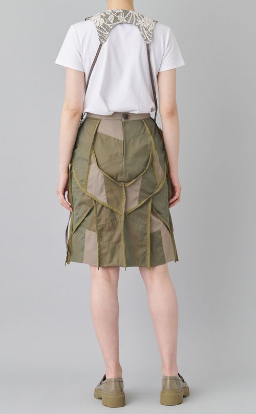 【roop】パッチワークスカート・フラワー