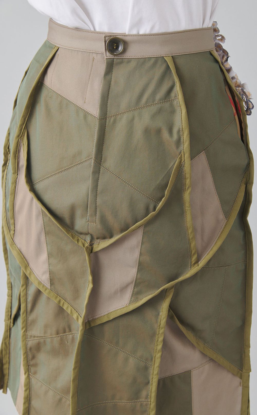 【roop】パッチワークスカート・フラワー