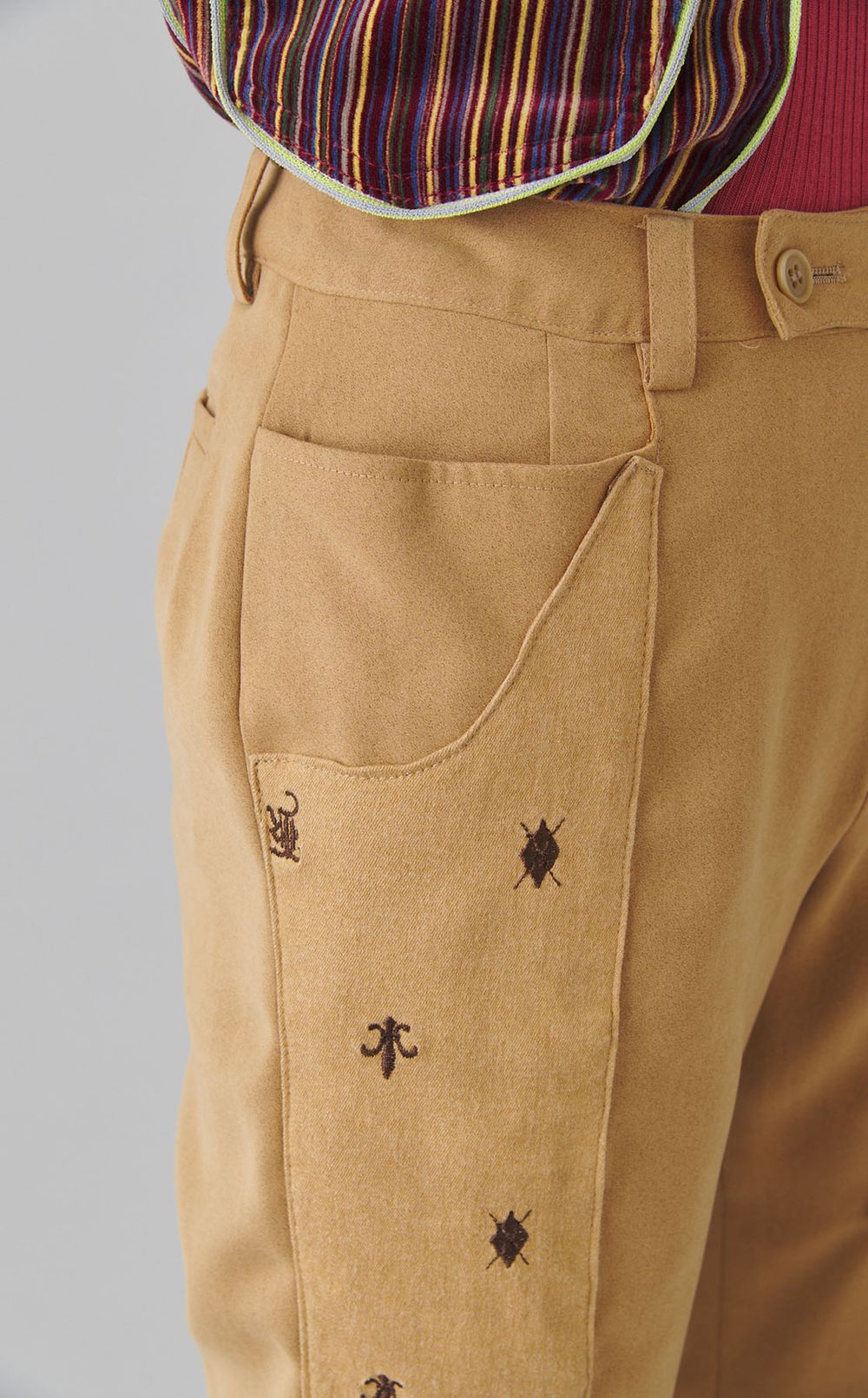 【roop】ジャガードミックスパンツ