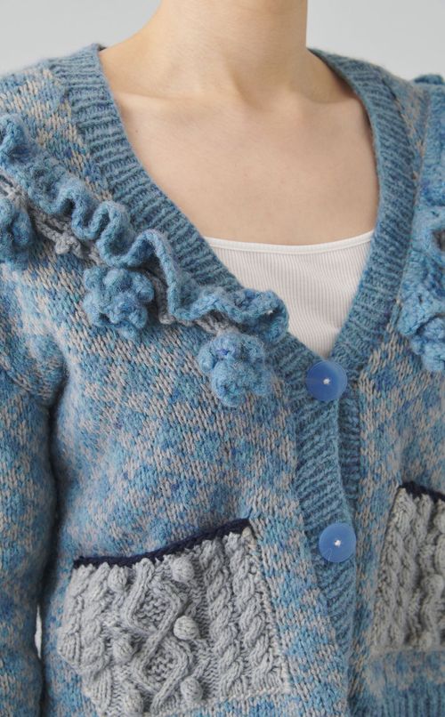 【roop】flower cardigan