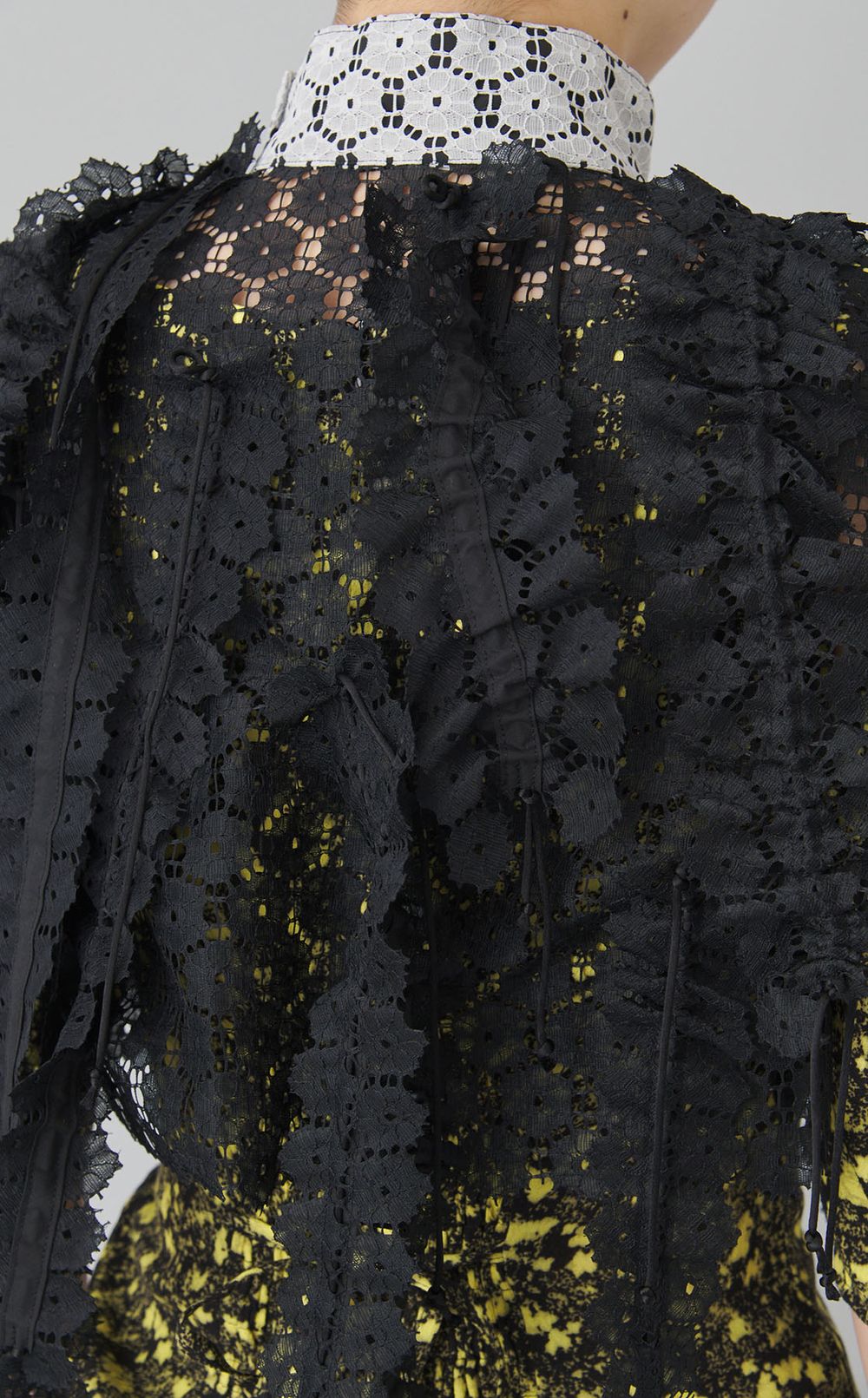 【roop】レースフリルコードブラウス