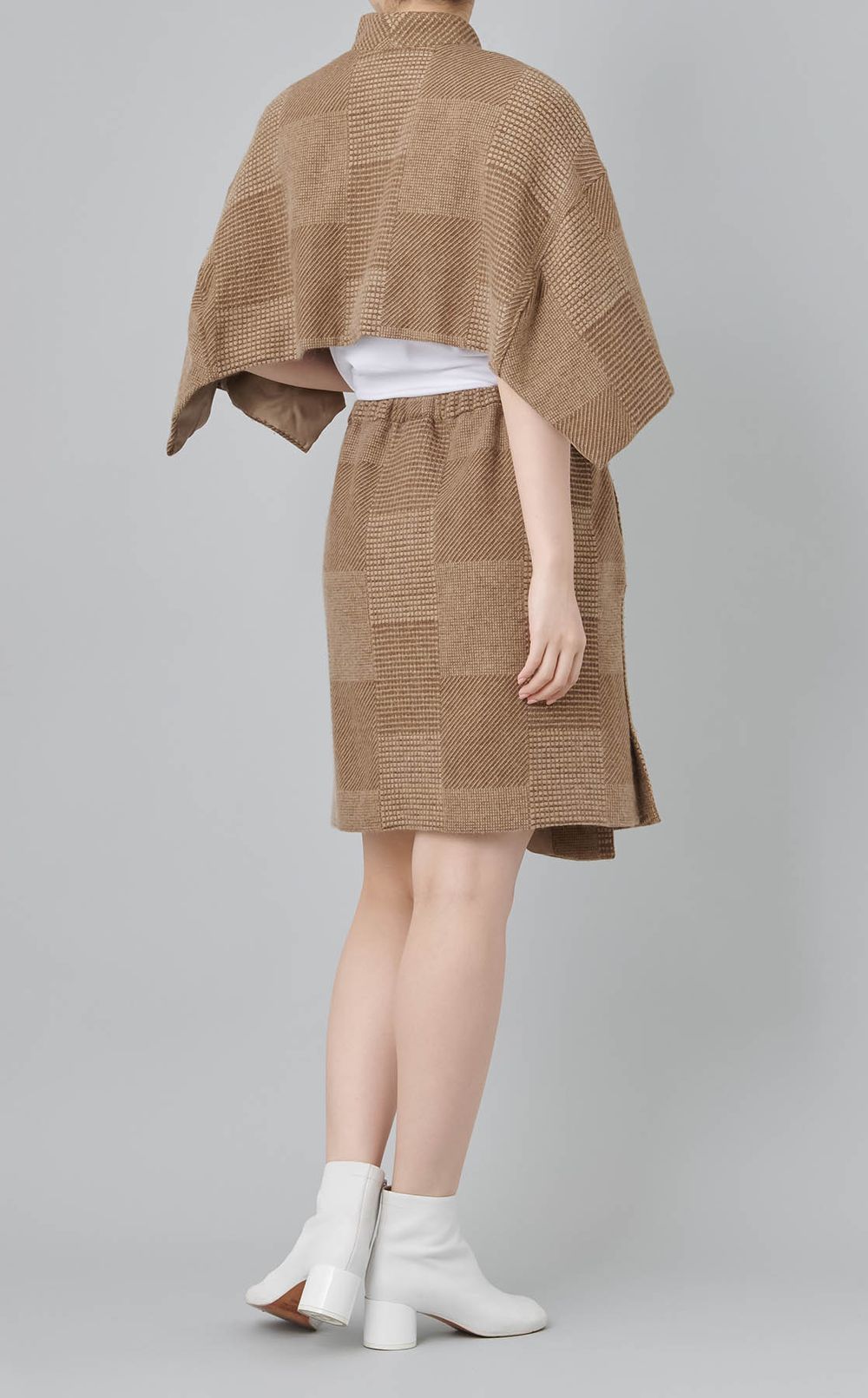 【roop】グレンチェックケープ