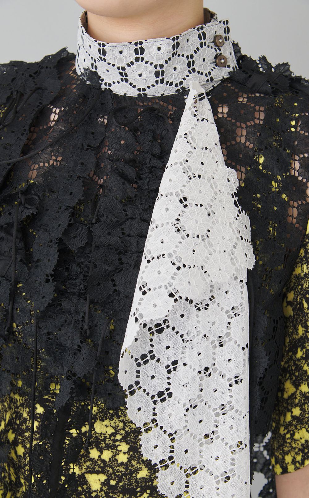 【roop】レースフリルコードブラウス