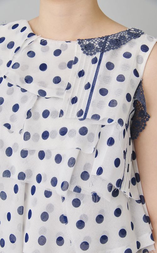 【roop】ドットブラウス