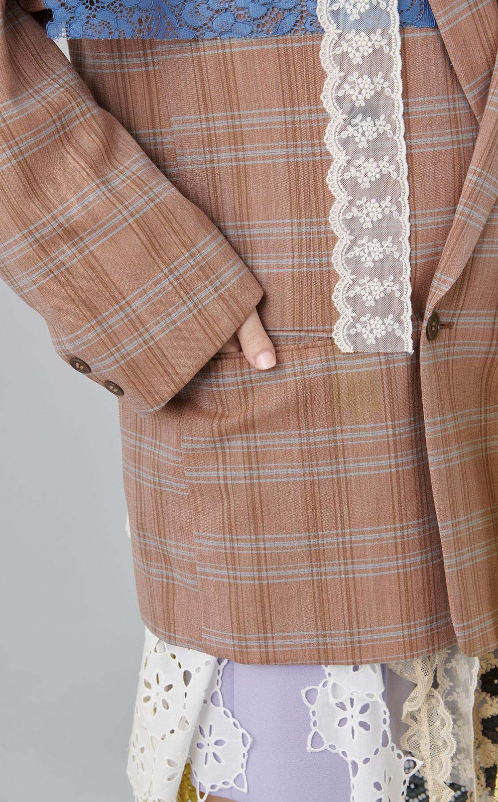 【roop】レースオーバーサイズジャケット