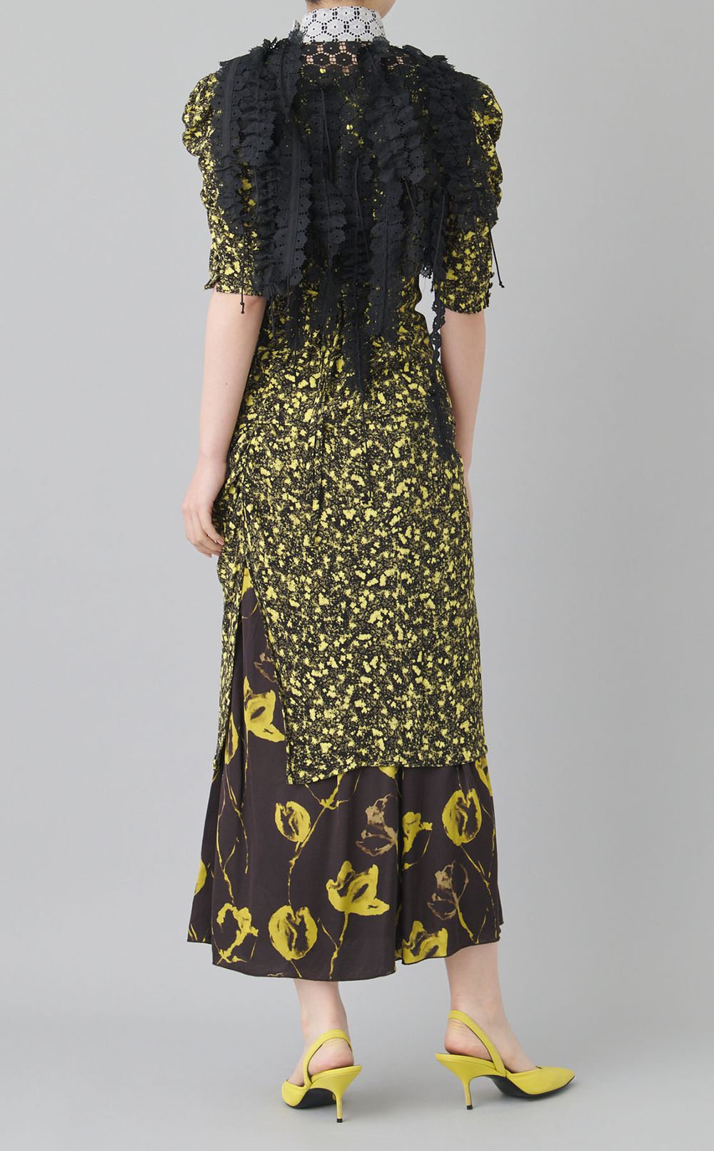 【roop】レースフリルコードブラウス