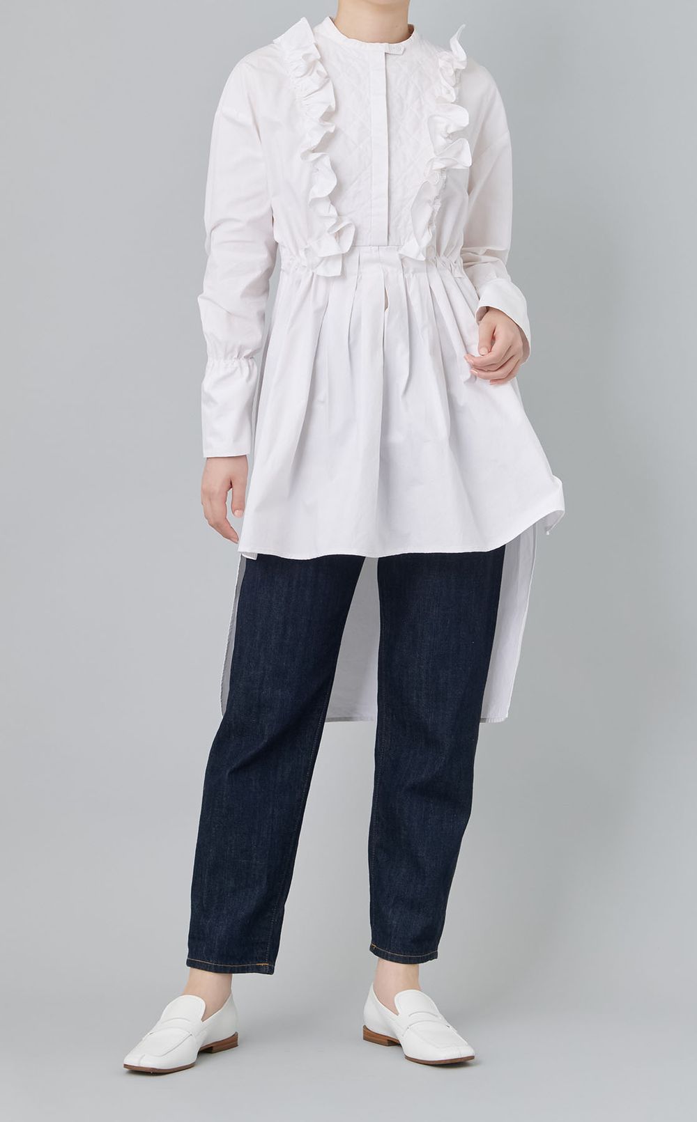 【roop】シャーリングワンピース