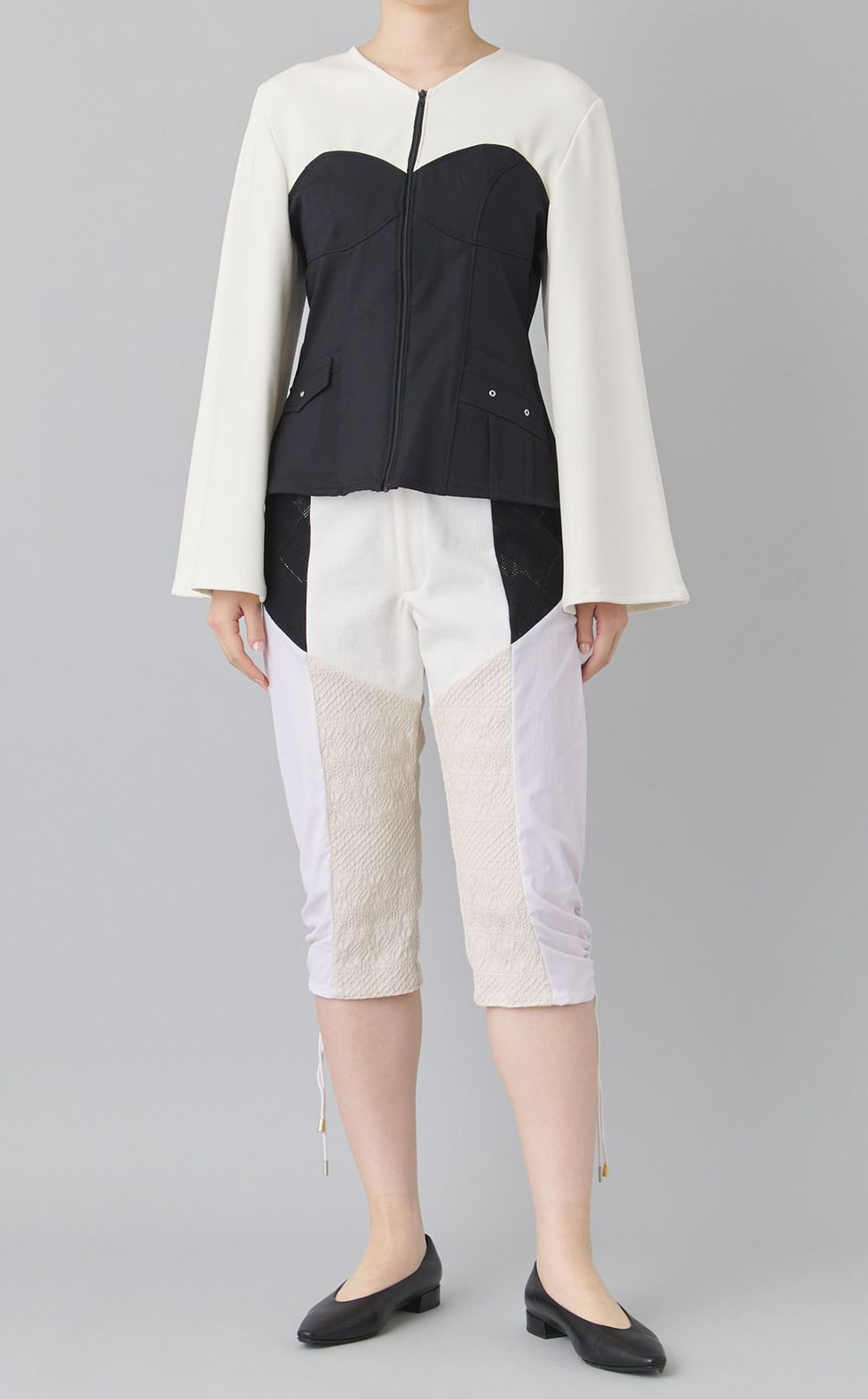 【roop】ビスチェ風スウェットブラウス