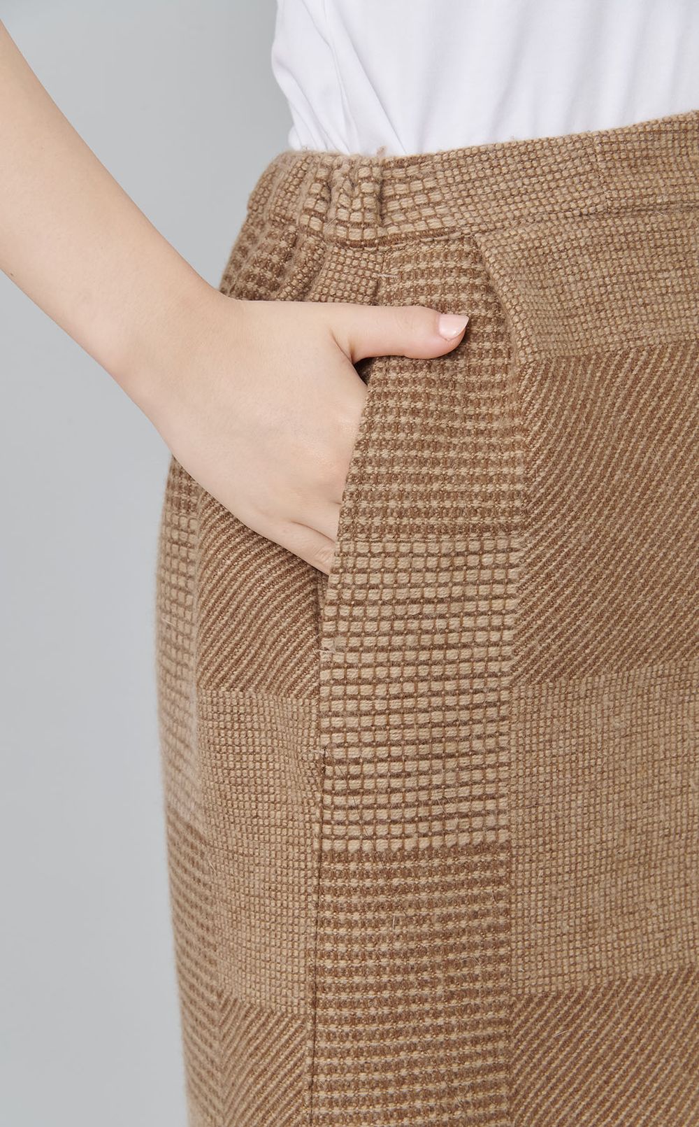 【roop】グレンチェックラップスカート