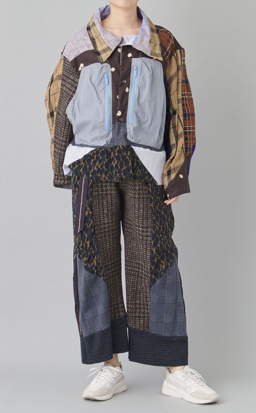 【roop】クレイジーチェックパターンパンツ