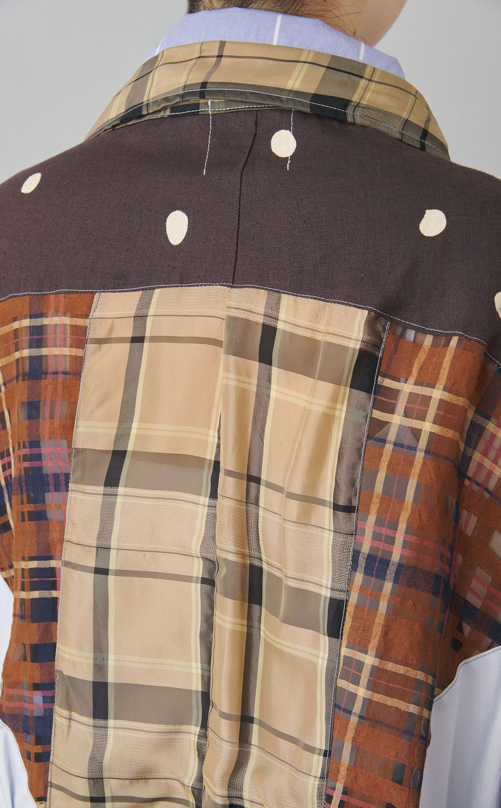 【roop】クレイジーチェックパターンパーカー