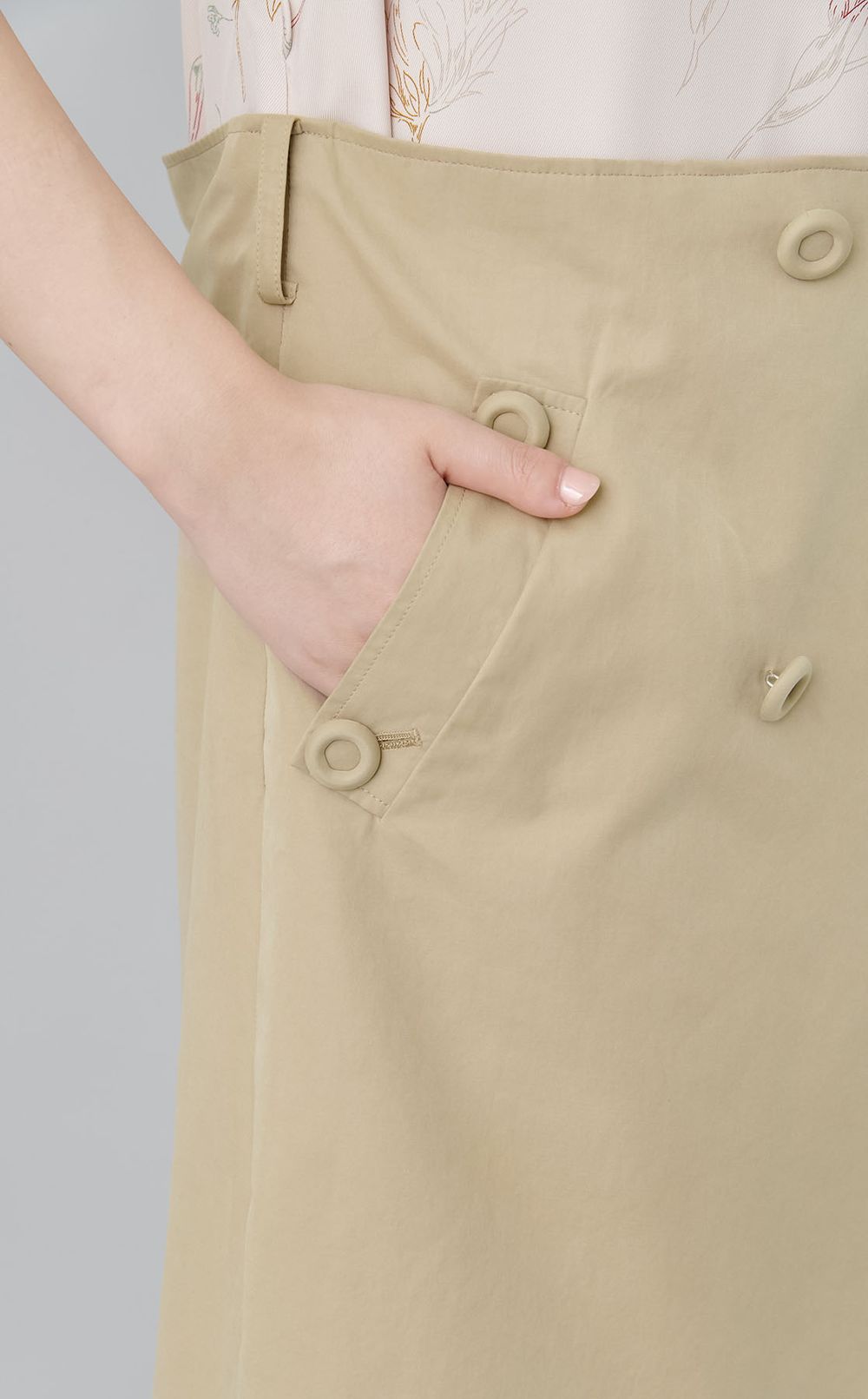 【roop】トレンチブロックワンピース