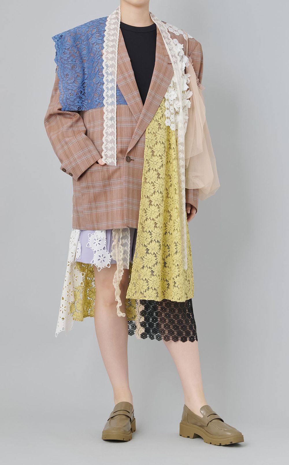 【roop】レースオーバーサイズジャケット