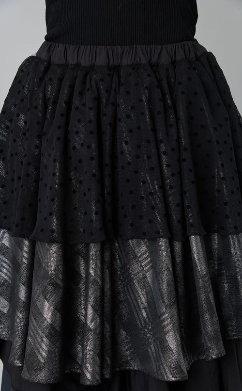 【roop】ギャザー4段スカート