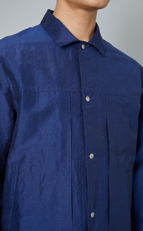 リネンアセテートブルゾン