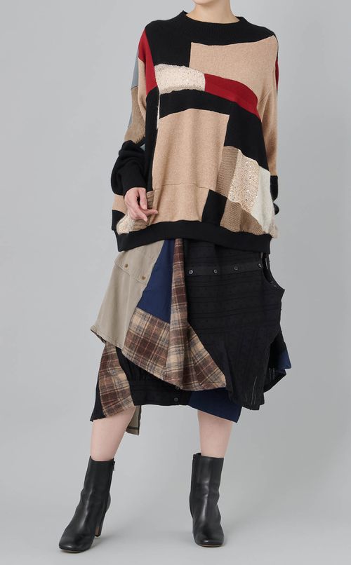 【roop】シャツドッキングスカート