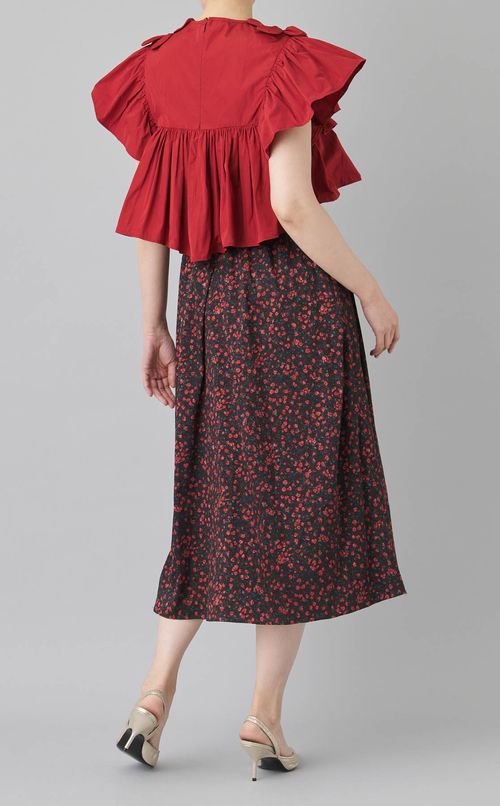 【roop】フラワーガーデンブラウス