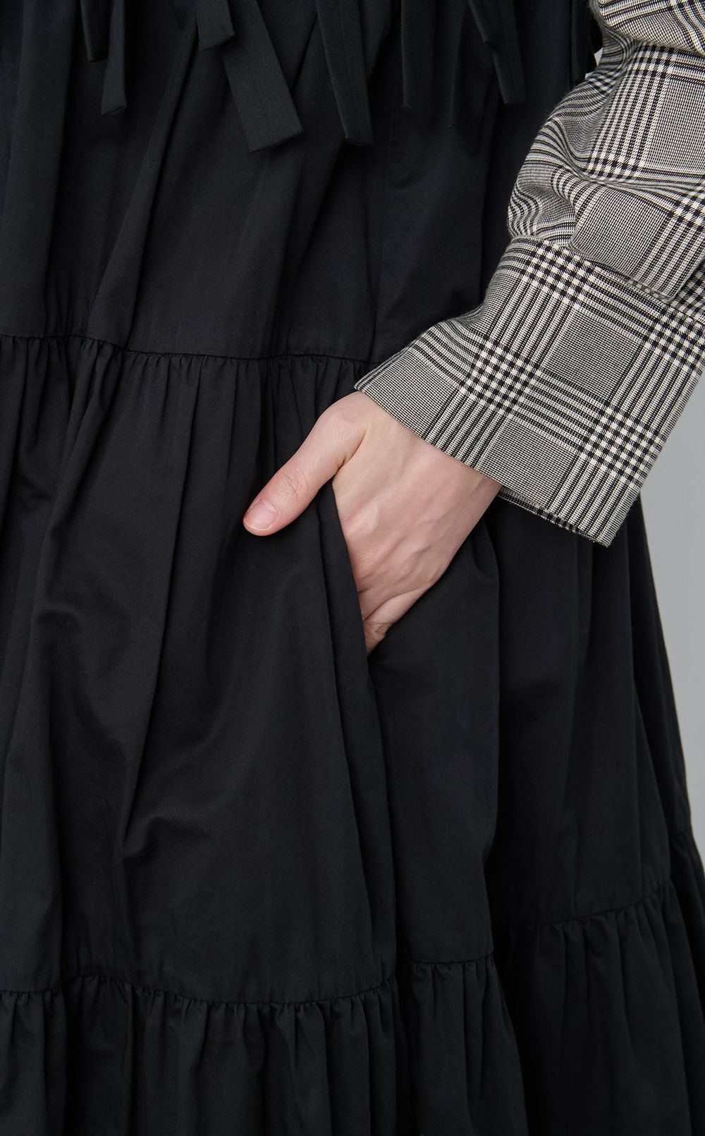 【roop】フリルシャツワンピース