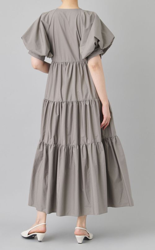 センタージップティアードワンピース