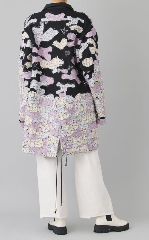 【roop】countrysid estand collar coat