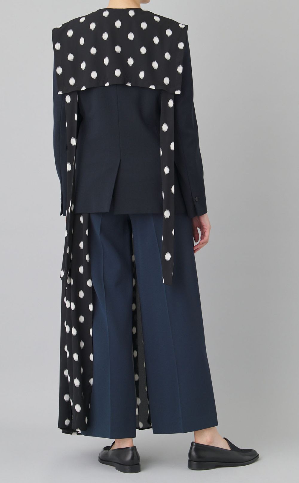 【roop】つけ襟風リボンジャケット