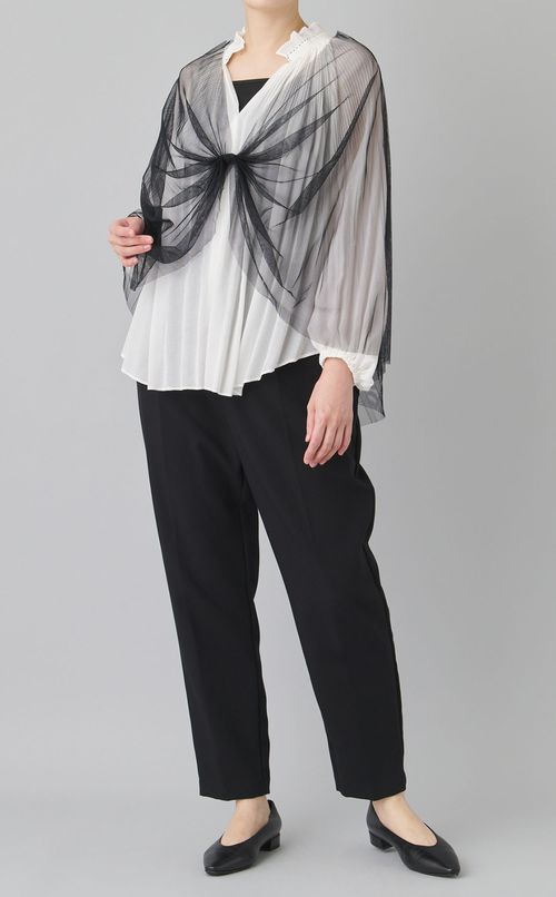 【roop】チュールドッキングブラウス