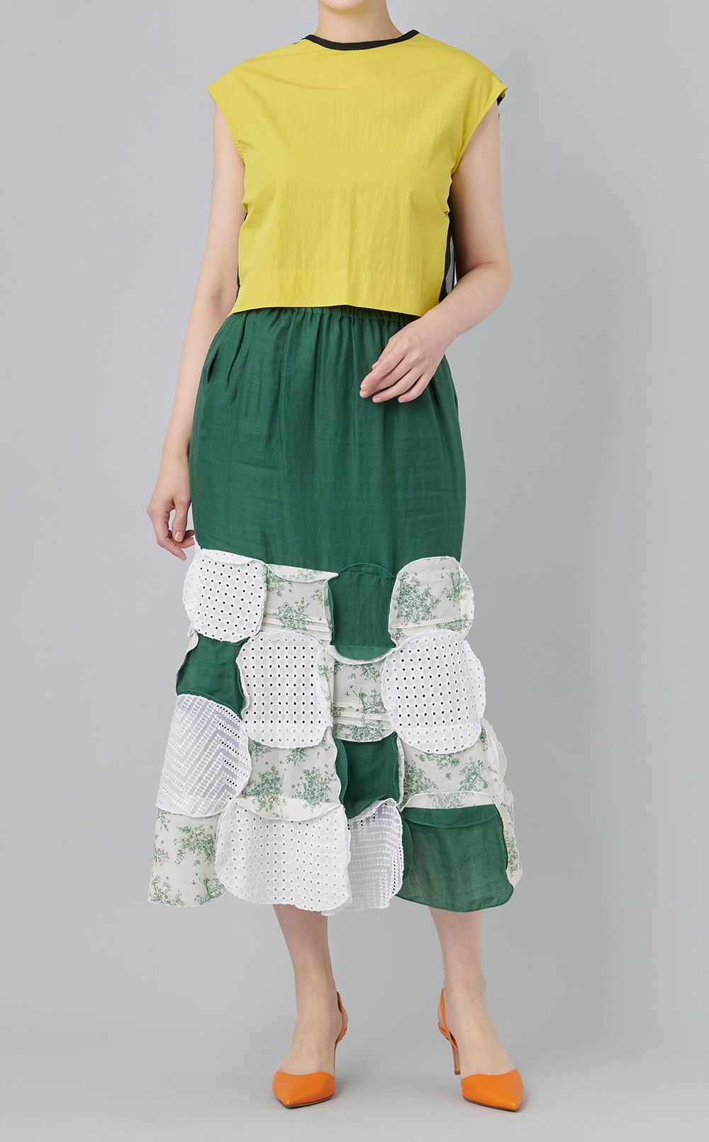 【roop】サークルパッチワークマーメイドスカート