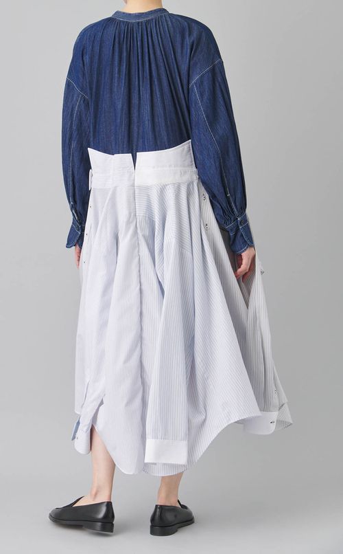 【roop】シャツドッキングワンピース