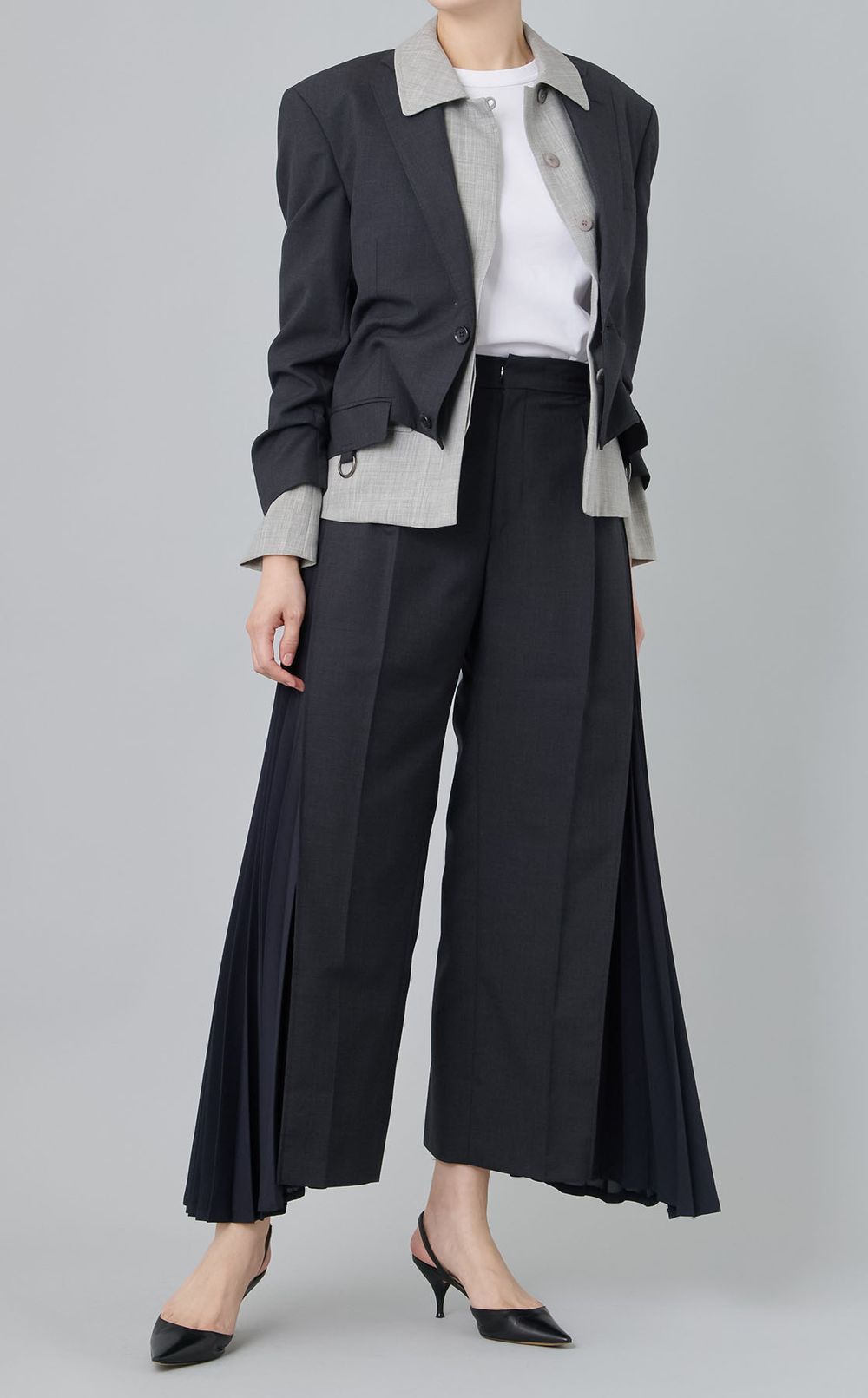 【roop】サイドプリーツパンツ