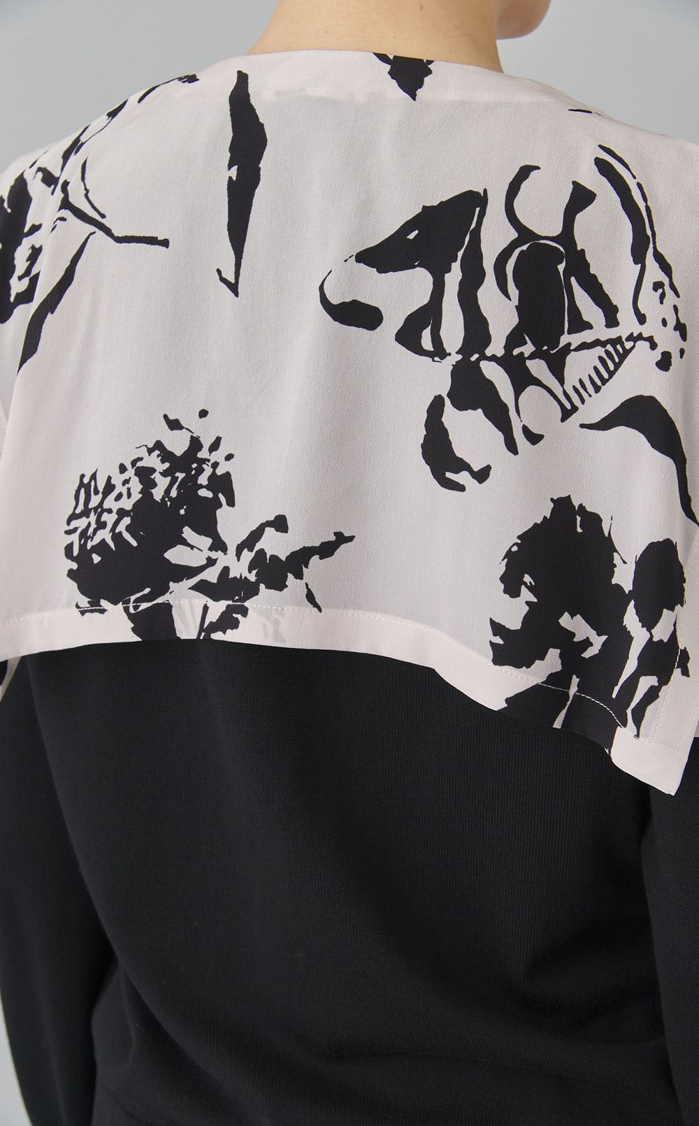 【roop】つけ襟風ニットカーディンガン