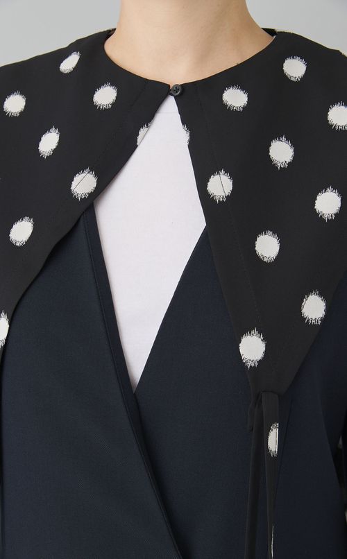 【roop】つけ襟風リボンジャケット