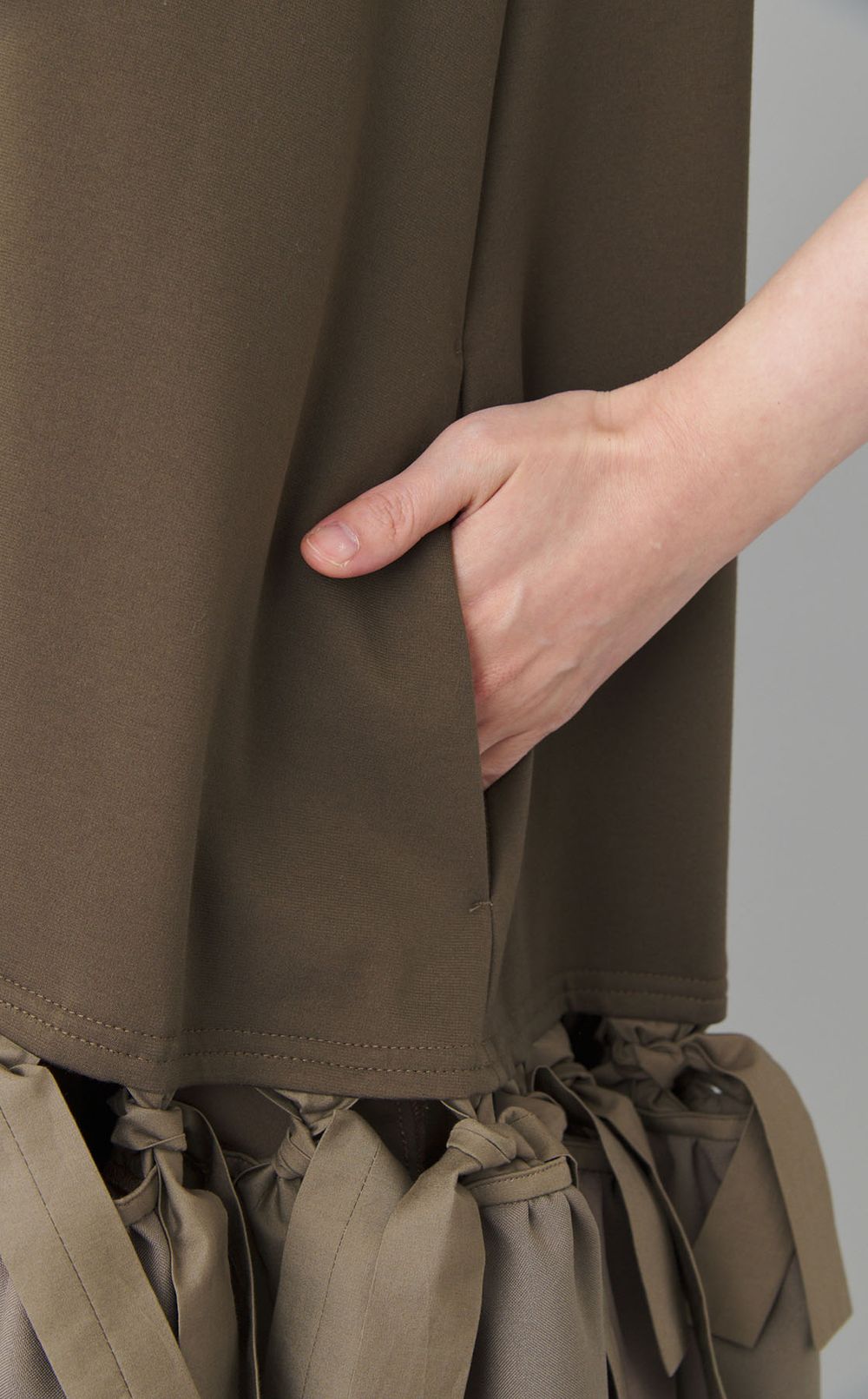 【roop】ノースリーブニットワンピ―ス