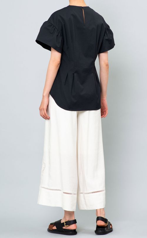 ギャザースリーブブラウス