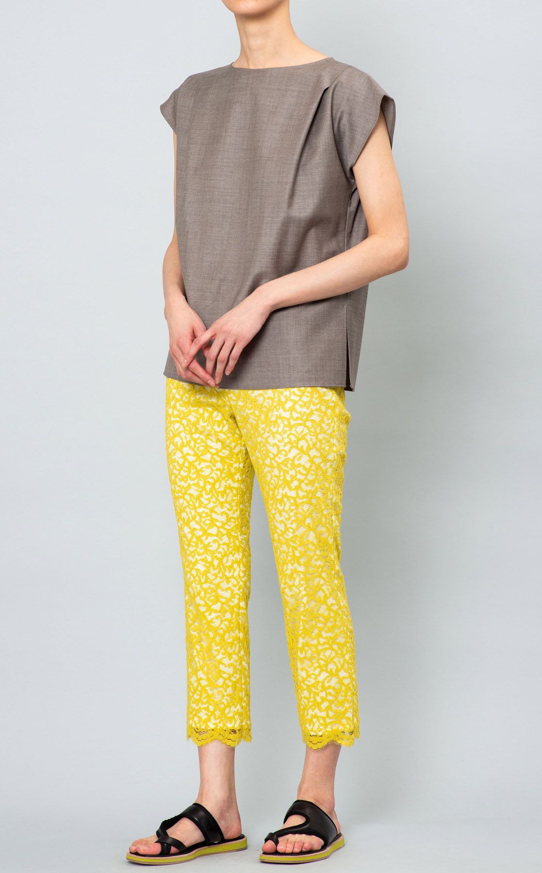 ■専用■美品 サラマリカ 1,7万円 ペイズリー柄イージーパンツ イエロー □専用□美品 サラマリカ 1,7万円 ペイズリー柄イージーパンツ