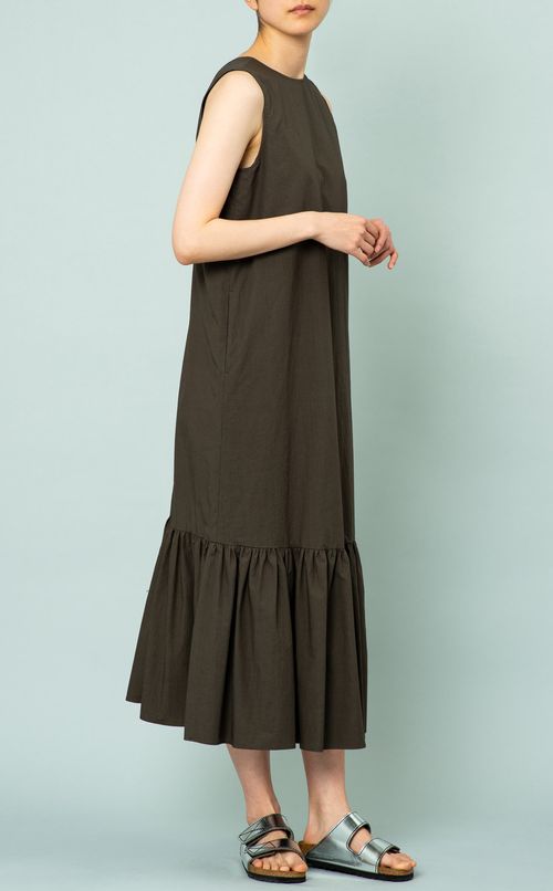 ギャザーロングワンピース