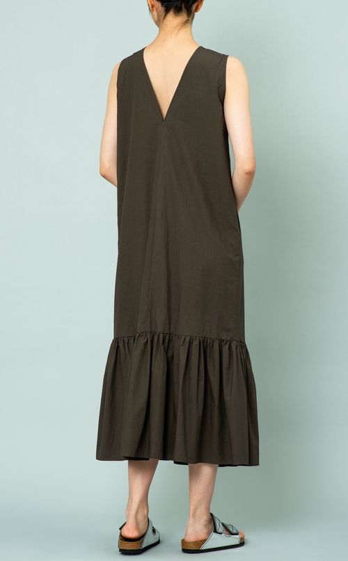 ギャザーロングワンピース