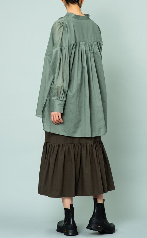 バックギャザーブラウス