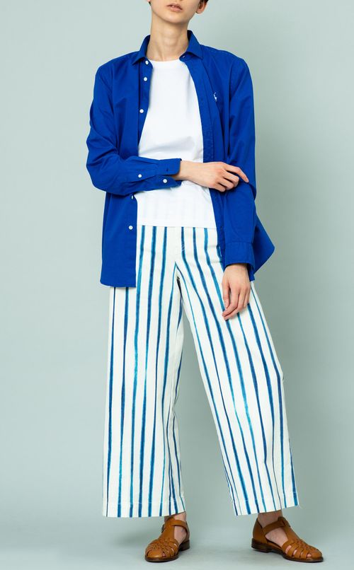 チョークストライプチノパンツ