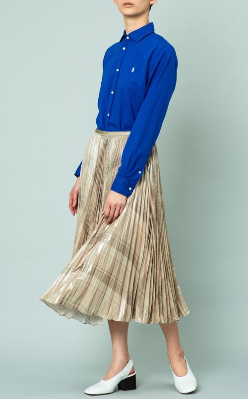 チェックプリーツイージースカート