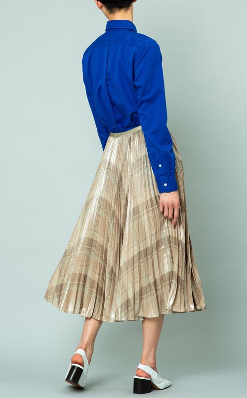 チェックプリーツイージースカート