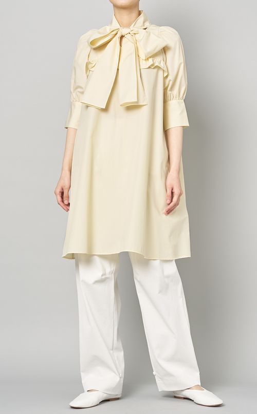 ビッグボウタイチュニックブラウス