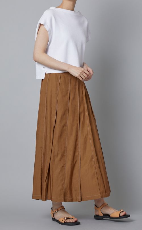 ステッチプリーツスカート