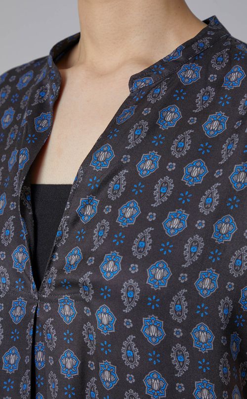 プリントスキッパー半袖プルオーバーシャツ