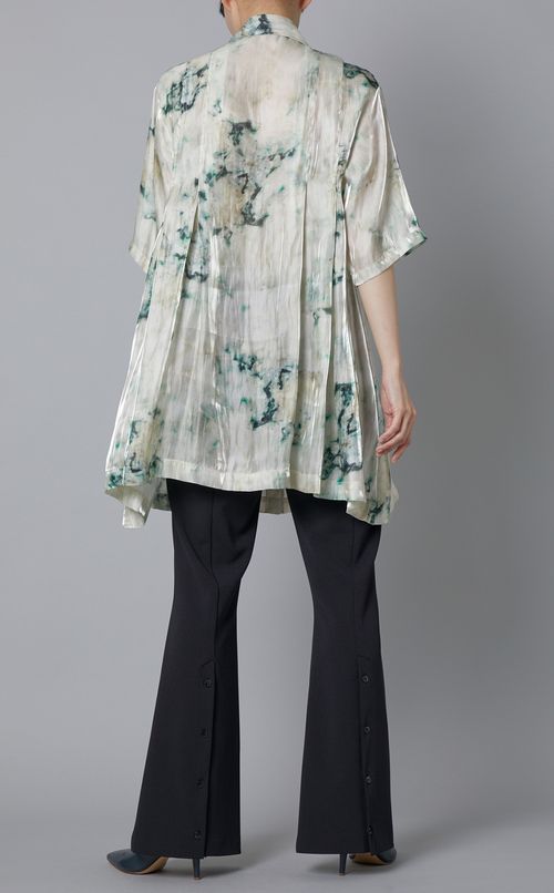 プリントAラインロングシャツ